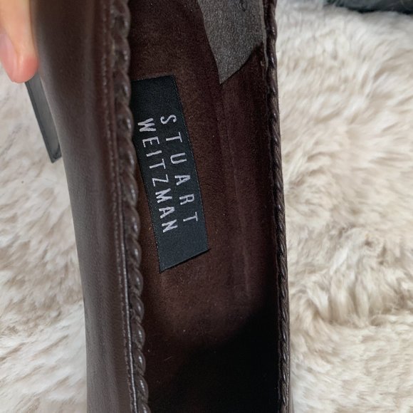 Stuart Weizman brown leather pumps 5.5 35.5 - Picture 4 of 10